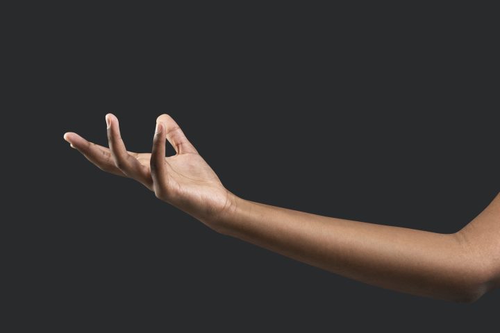 Human hand reaching out